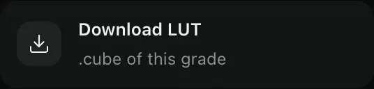 Download LUT, .cube of this grade.